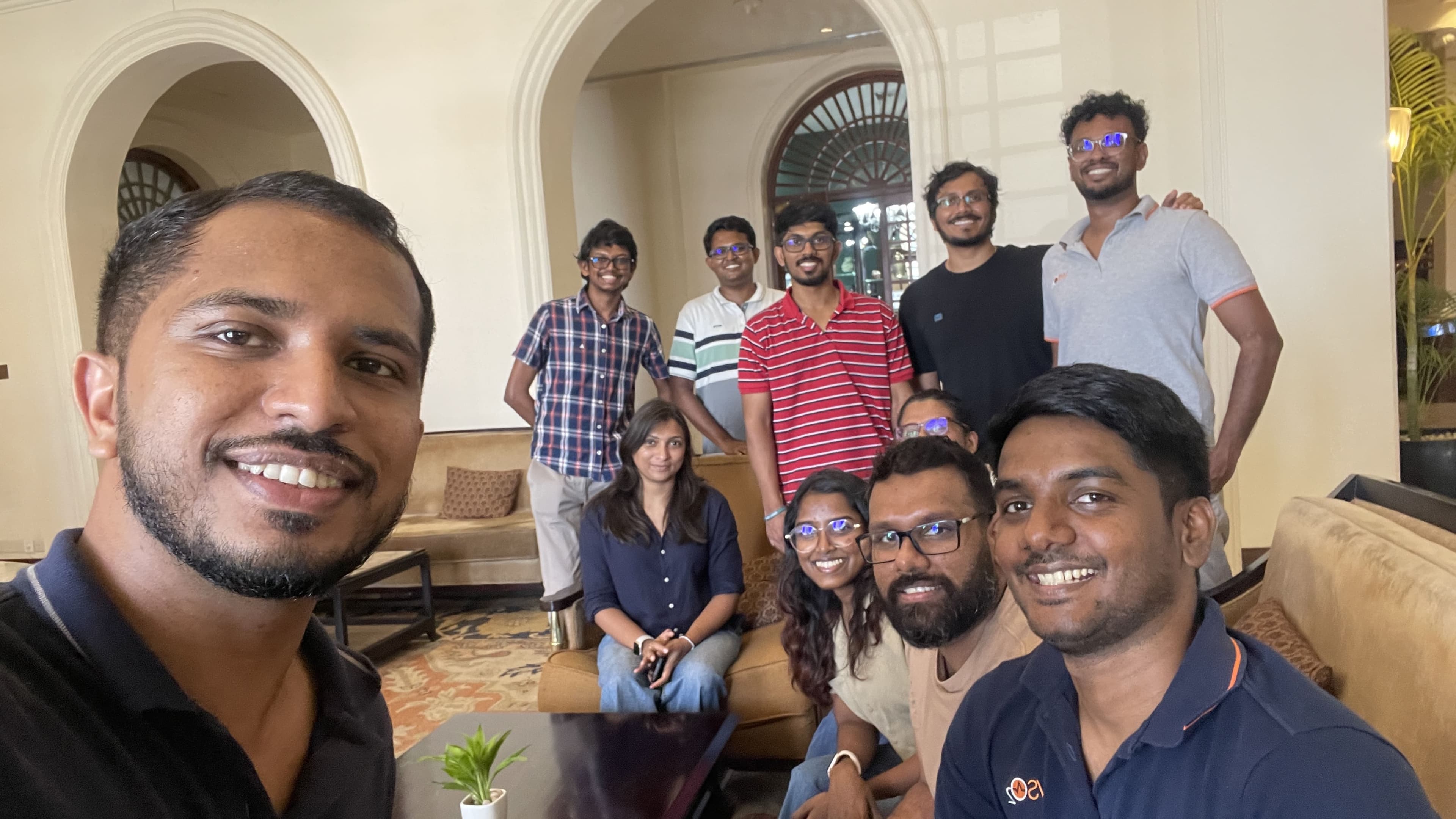 Harshana Amuwatte with WSO2 MI team went lunch out