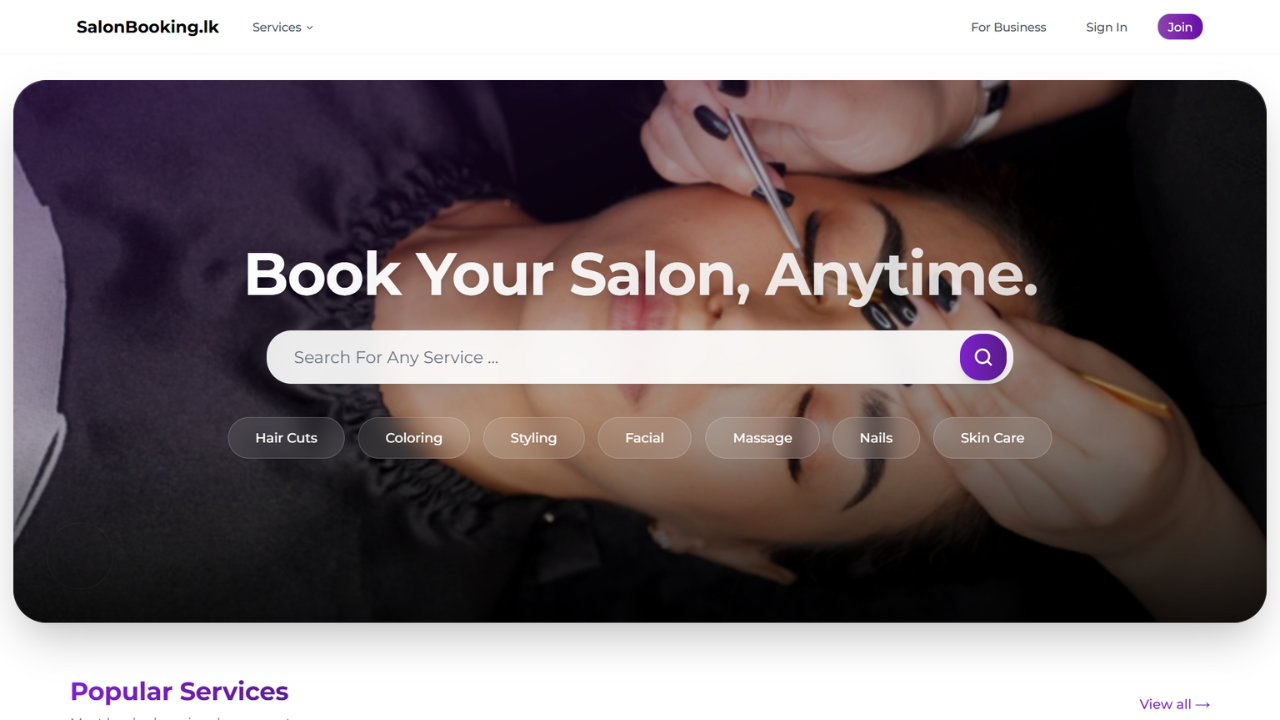 SalonbookingLK | University Project
